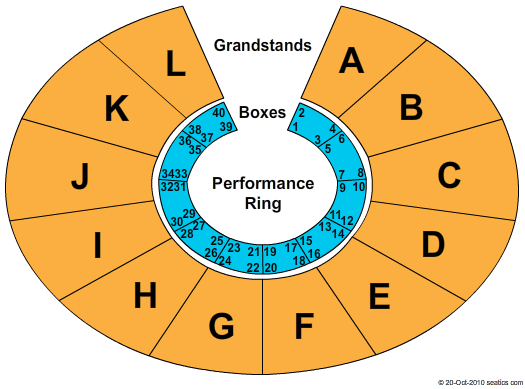Greensboro Coliseum Parking Lot Seating Chart